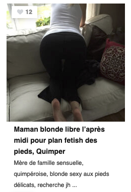 blonde fetish pieds Quimper
